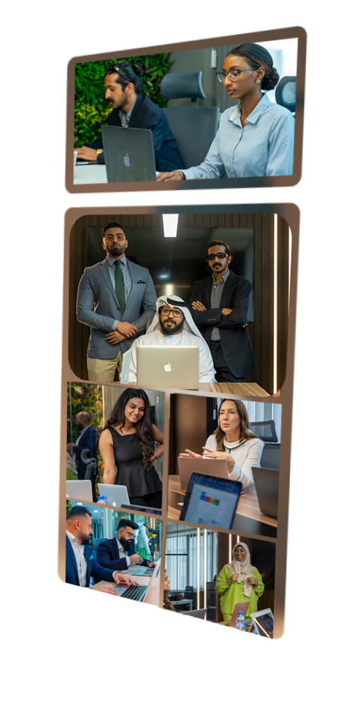 digital marketing team office meeting