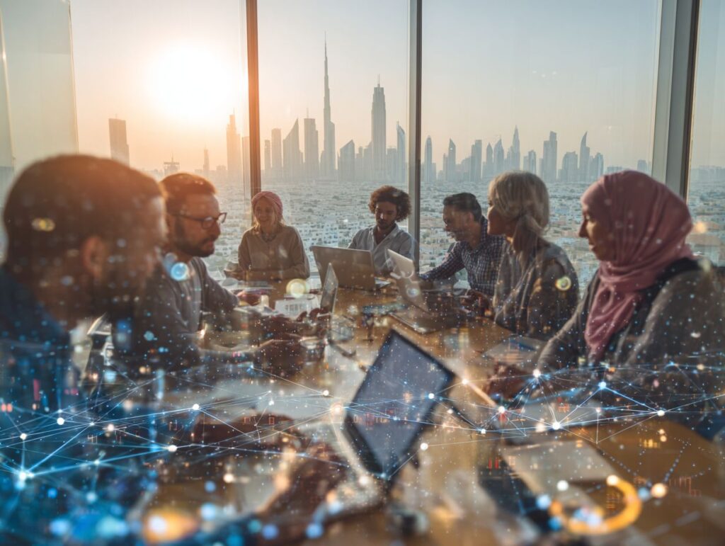 marketing team having a strategy meeting